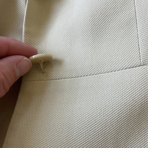 Tous Les jours vintage structured blazer cream size Samll - Picture 12 of 13